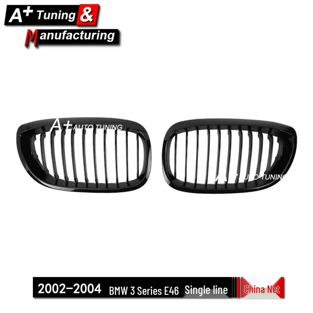 Glänzende schwarze Kühlergrill für BMW 3er E46 2002-2004 (2-türig)