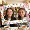 Multicolor Handheld Photo Props Paper Flower Pattern Picture Frame Large Size Tea Party Photo Handheld Props Decorative Supplies