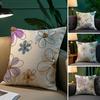 Vintage Flowers Pillow Case Plush Fabric Soft Pillowcase Double Sided Print Sofa Cushion Cover Throw