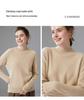2025 Autumn/Winter Cashmere Knit Women's Half-High Neck Sweater