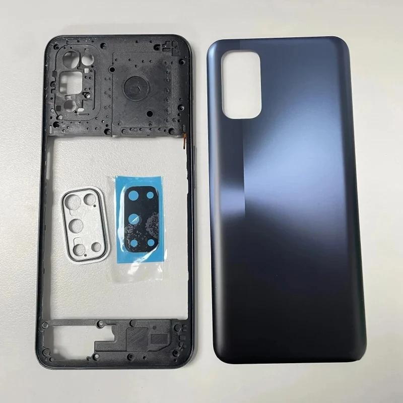 For Realme 7 5G RMX2111 Phone Housing Middle FrameBattery Cover Back Rear  Housing Case Repair Parts
