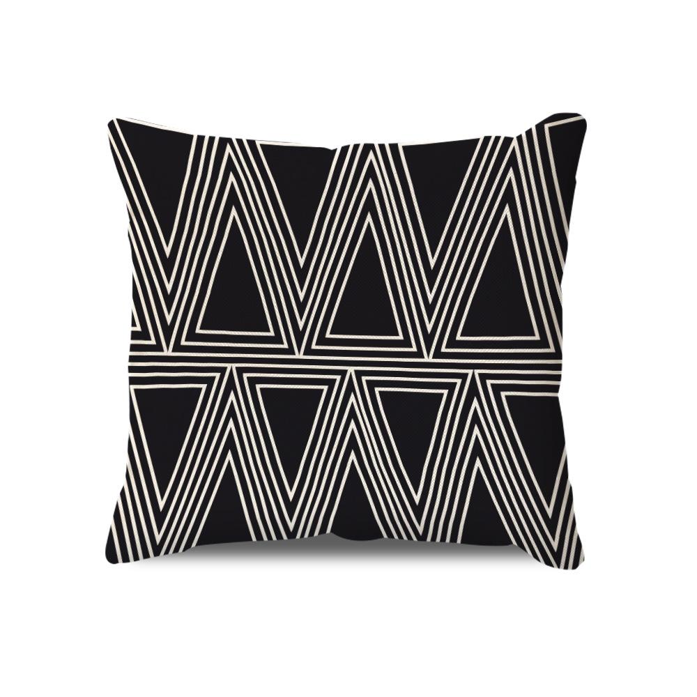 Nordic Pillow Cushion Modern Minimalist Striped Geometric Plaid Pillow Case Sofa Seat Pillow Waist