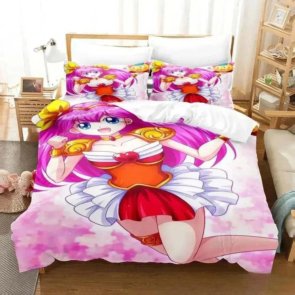 Comforter Print Anime Wedding Peach Bedding Set Bed Set Comforter King Queen Size Boys Adult Bedding