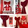 Large Red/Pink Plushie Bows Wedding Decoration Wall Decorating Ormanent For Event Planners Anniversary Celebration