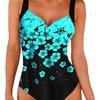 2023 Korean Black Print Women's Hip Lifting Triangle Bikini Swimsuit
