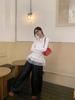 270g German Velvet Korean Lace Patchwork Round Neck Long Sleeve T-shirt - Slimming & Flattering Autumn/Winter Top