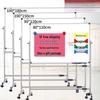 Mobiler zweiseitiger magnetischer Whiteboard-Ständer für Zuhause, Büro oder den Unterricht