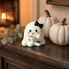 Reading Ghost Decoration Halloween Resin Figurine Creepy Witch Hat Statue Decor Pumpkin Ornament for Holiday Party