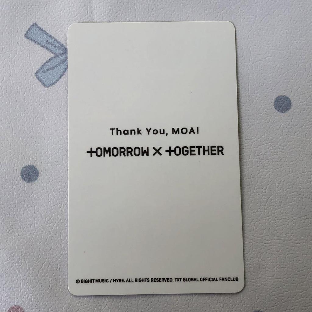 [USED] TXT Soobin New Member Referral Bonus FC Fan Club Trading Card