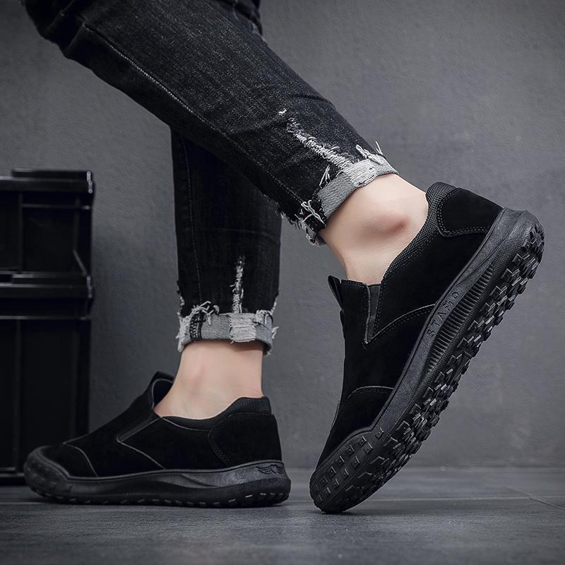 

Модная парусиновая мужская спортивная обувь повседневные кроссовки мужские осенние кроссовки повседневная обувь круглый носок модные мягкие и удобные нескользящие 44 чёрный