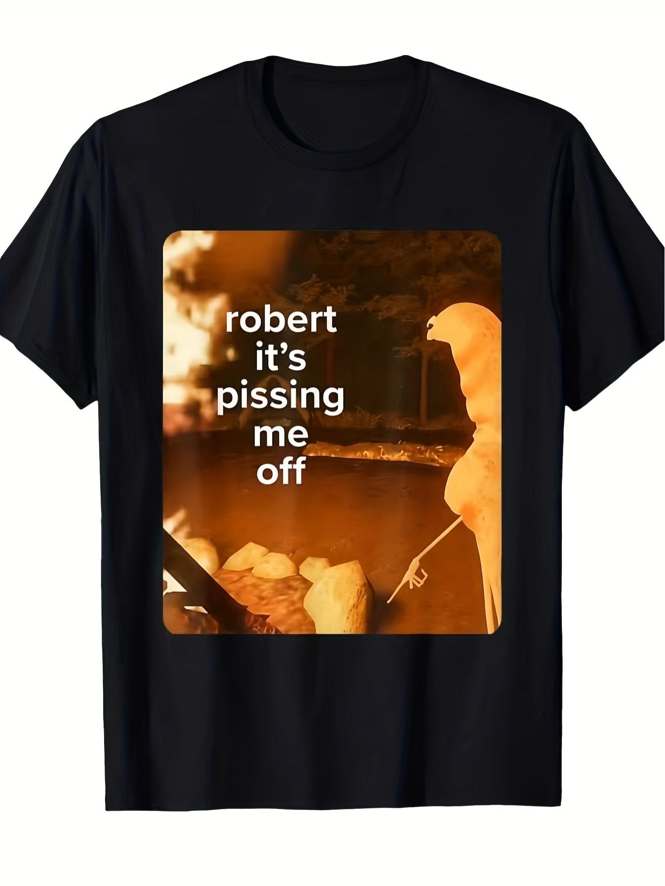 Marcus Worm Robert T-Shirt for Men & Women - Viral Internet Worm Design with  Robert It s Me  Slogan & Worm Graphic XXL