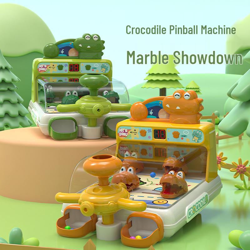 Children's Alligator Marble Pinball Puzzle Game – Level-Breaking Shooting Challenge