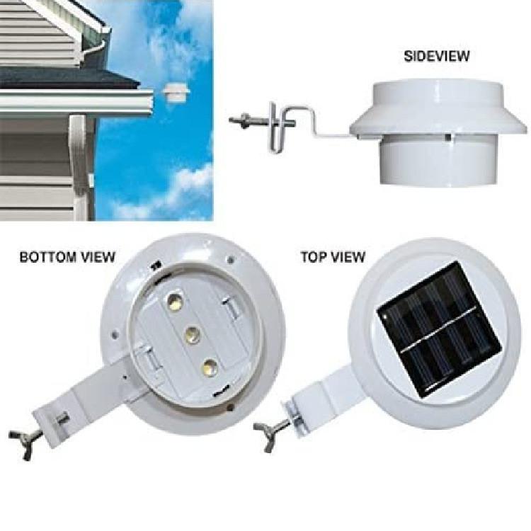Solar-Außenzaunleuchte mit wasserdichter LED zur Beleuchtung von Gartenwegen
