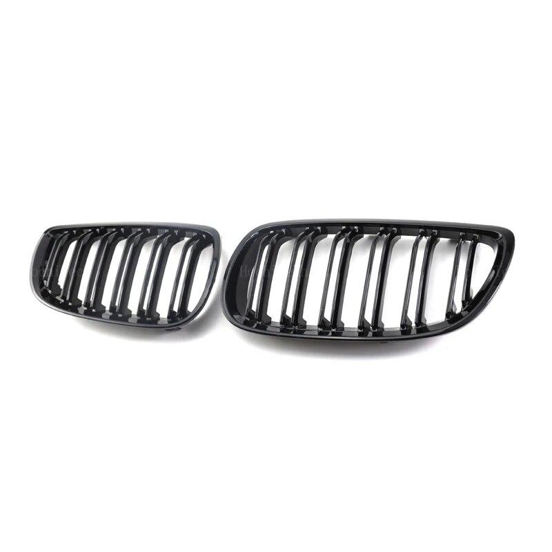 Auto-Frontstoßstangengitter, Nieren-Racing-Grill für BMW 3er E92 E93 2-Türer 2006–2013, Doppellamellen-Ersatzgrill