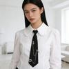 Ready Tied Metal Chain Necktie Academic Style Polyester Cloth For Students Professionals