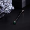 Exquisite Spiral Buckle Crystal Tie Collar Needle Mini Detachable Shirt Collar Pin Vintage Multicolor Neckline Pin Party