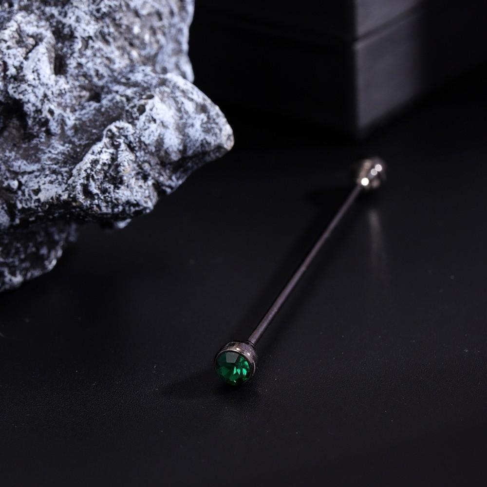 Exquisite Spiral Buckle Crystal Tie Collar Needle Mini Detachable Shirt Collar Pin Vintage Multicolor Neckline Pin Party
