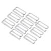 10x Metal Bra Strap Adjuster Sliders Hook for Sewing - Sliver, 26mm