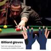 1Pc 3-Finger Billiards Glove Anti-slip Sweat-absorbing Breathable Men Women Right Hand Snooker Cue Sport Glove Billiards Accessories