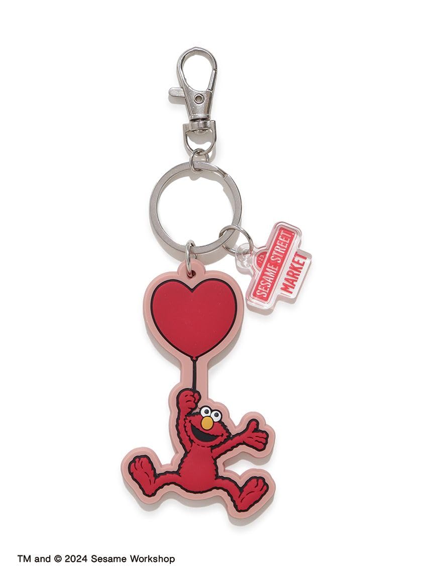 

Sesame Street Market Rubber Keychain SSMUGG243401 Women s Red Free Size