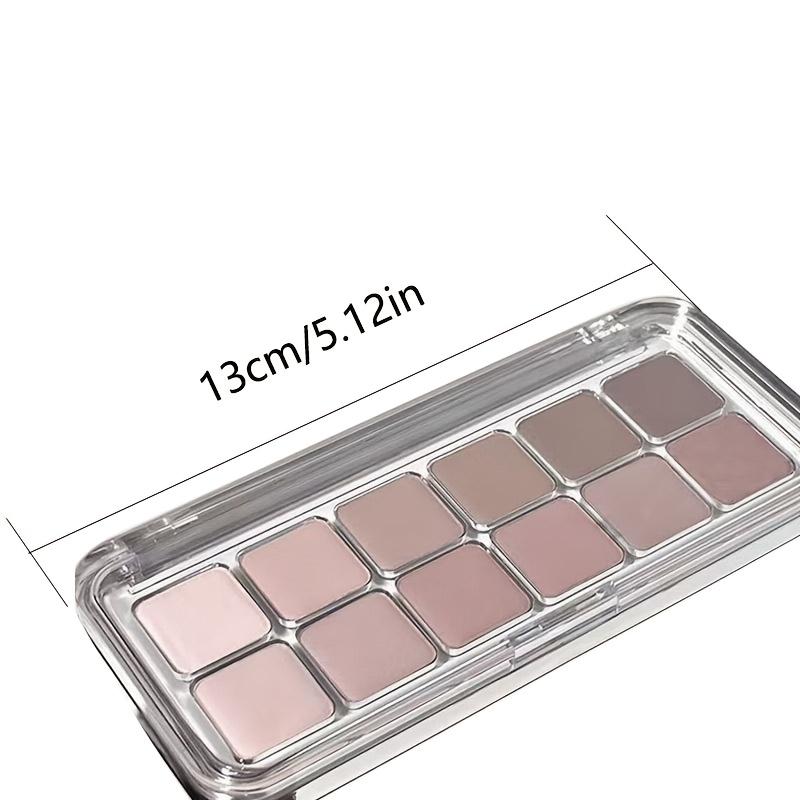 12-Color Eyeshadow Palette, Matte Shimmer Eyeshadow High Pigmented Multi-Purpose Makeup Palette for Daily Makeup, Perfect Gift for Makeup Lovers