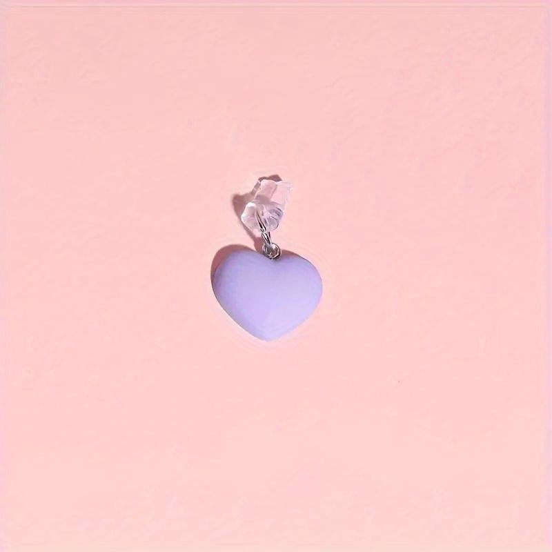 1pc Silicone Anti-Dust Plug Charm with Love Heart Design for IPhone, Type-C, and Android Micro Ports
