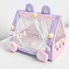 Mini Doll Tent Bed Cute Cotton Doll Sleeping Bag with Canopy Creative Desktop Decor for Kids Room Encourages Imaginative Play & Storytelling Toy