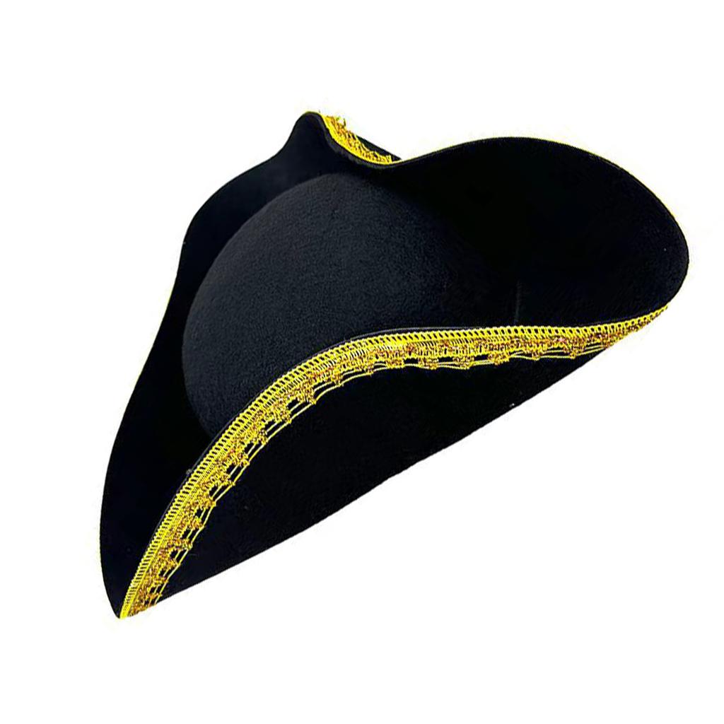 Role Playing Pirate Hat Festives Pirate Hat Stage Performances Luxurious Hat for Stage Performances and Cosplay
