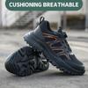 Rotating Button Work Safety Shoes For Men Steel Toe Shoes Indestructible Safety Boots Protective Security Work Sneakers