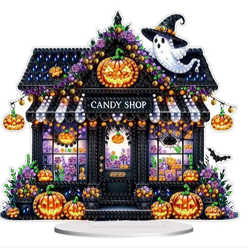 DIY Halloween Slikhus Maleri Sæt Uregelmæssig Krystal Strass Kunst Håndværk Boligindretning