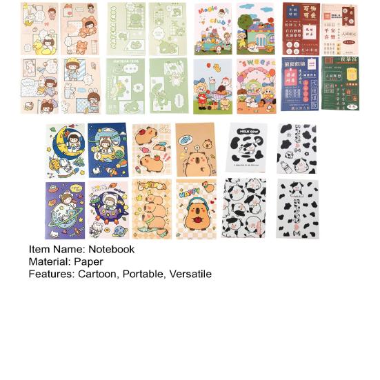 8Pcs Cute Cartoon Pocket Notebook for Students Soft Cover Memo Pad for School Office Portable Mini Journal for Notes Lists Fun Gift for Kids Teachers