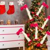 Christmas Decorations Elf Leg Ornaments Festive Tree Topper Fireplace Hanging Props Festive Atmosphere Enhancer Holiday Party Supplies