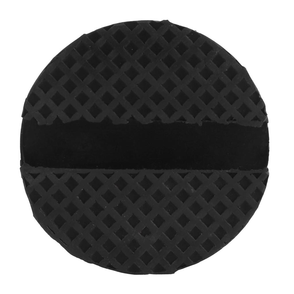 Slotted Frame Rail Floor Jack Adapter Lift Rubber Pad Stand Holder 5cm 1.96inch Diameter