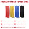 26 Gauge Stranded Wire 300V PVC UL1007 26AWG Electrical Wire Insulation Tinned Coated Copper Wire Hook Up Wire Red/Yellow/Blue/Black 5m/16.4ft Each