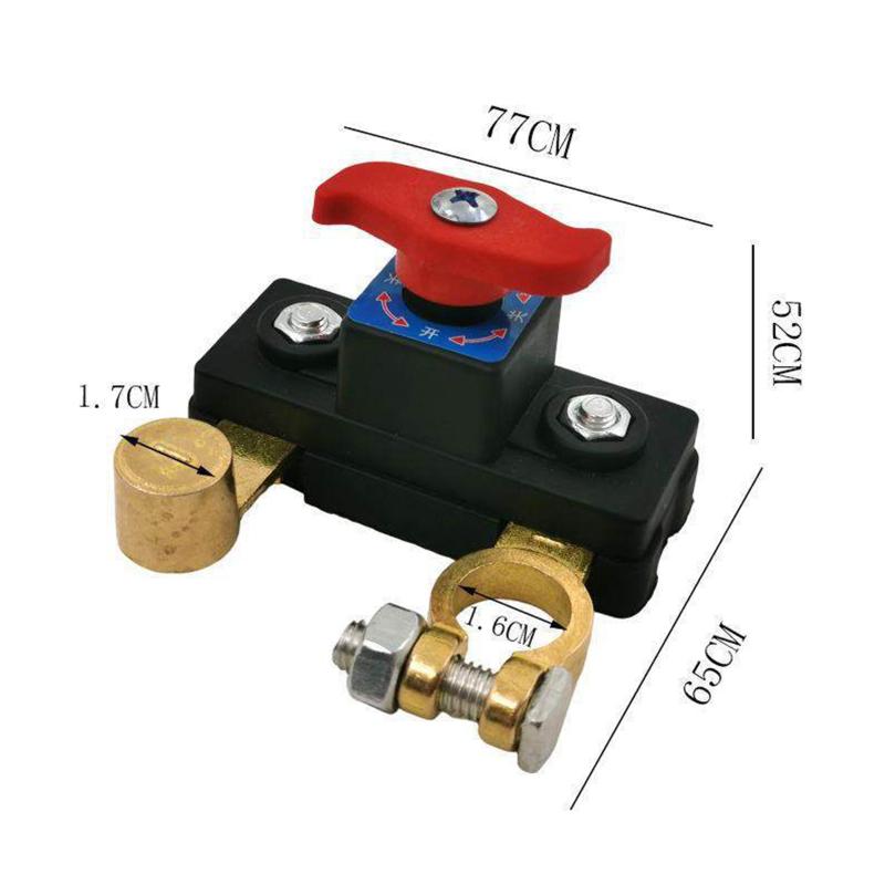 Car Battery Cut Off Switch Disconnect Automatic Circuit Breaker Anti-Leakage Switch Isolator For Cars Truck 12V/24V 1Pc