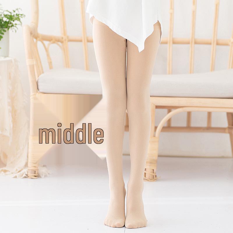 90D Velvet Anti-Pilling Children's Dance Tights with Triangle Crotch for Spring/Summer