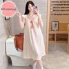 Women's Summer Sweet Princess Cotton Pajamas with Built-in Bra, Plus Size 220 Jin Long Camisole Nightgown