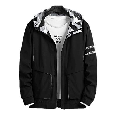 Cappotto Primaverile e Autunnale da Uomo Largo Taglie Forti Casual da Lavoro con Cappuccio