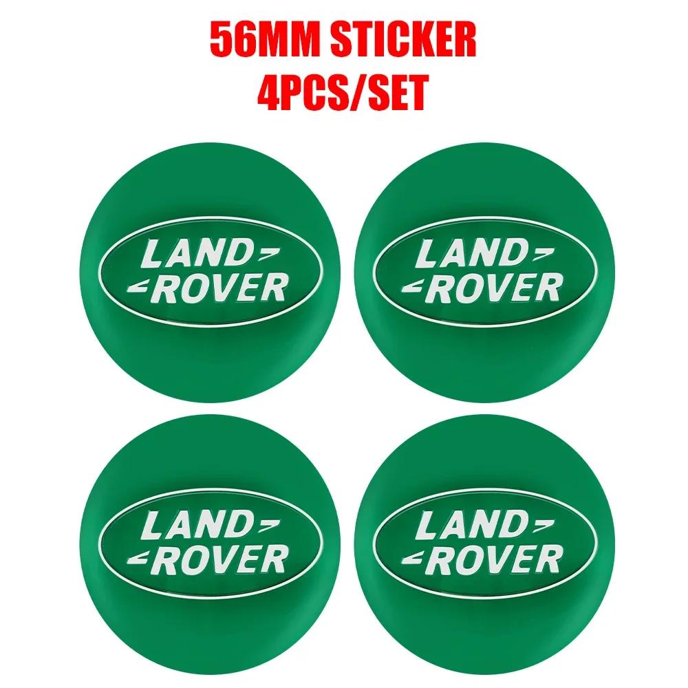 for Land Rover Defender 90 110 Discovery 2 4 Freelander 1 Evoque 4pcs 56mm Car Wheel Hub Center Caps Rim Cover Badges Sticker FG4