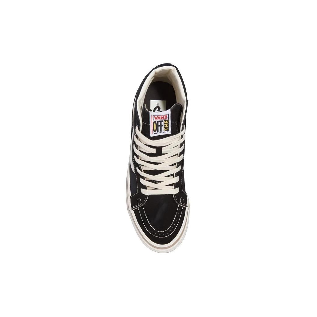 Vans Sk8 Skate-Hi Reissue 38 Comfortable Versatile Shock Absorbing Durable High-Top Skate Shoes Unisex sneaker Black White VN000CTB1KP1