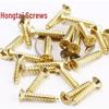 Copper Plated Gold Countersunk Cross Head Self-Tapping Wood Screws (M2, M2.3, M2.6, M3)