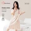 Women's 100% Cotton Short Sleeve Nightdress with Pocket
