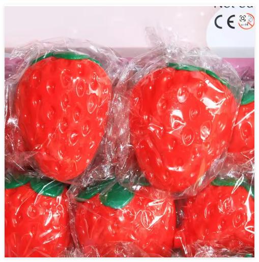 Soft Strawberry Fruit Squishy Toy – Slow Rising Stress Relief for Kids & Adults, Squeeze Anti-Anxiety Sensory Fidget Toy