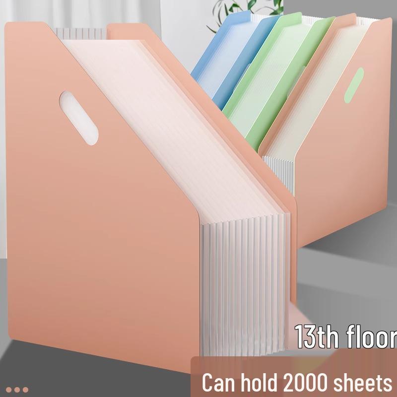 A4 Genişleyebilir Akordiyon Dosya - Öğrenciler ve Ofis Kullanımı İçin Geniş Kapasiteli Masaüstü Düzenleyici