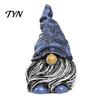 Colorful Yard Decor Hat Gnome Resin Statue, Faceless Dwarf Figurine with Wrinkled Hat, Cute Gnomes Waterproof Garden Ornament, Indoor Tabletop