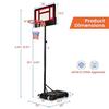 Adjustable Height Basketball Hoop System for Teens and Adults: 4.38.2 FT Height Range with Shatterproof Backboard AllWeather Du