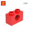 125Pcs/lot 3700 1x2 1 Hole Constructing Blocks MOC DIY Accessories Compatible With Bricks Children Toys Gift Box