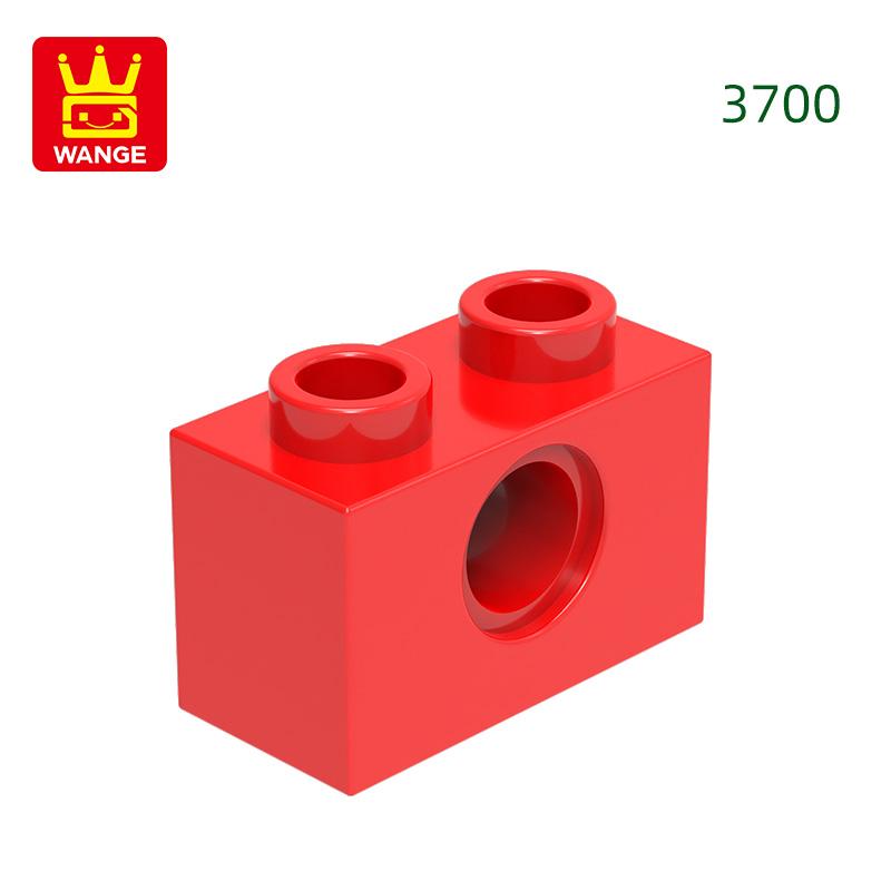 125Pcs/lot 3700 1x2 1 Hole Constructing Blocks MOC DIY Accessories Compatible With Bricks Children Toys Gift Box