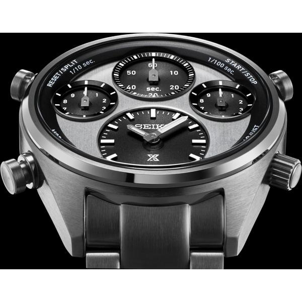 Seiko Men's SBER001 (PROSPEX SPEEDTIMER Solar Chronograph Metal Band Men's) Round Watch Silver