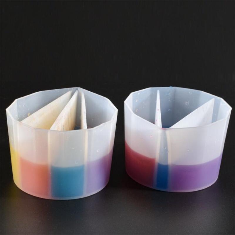 Silikonowe kubki do mieszania żywicy epoksydowej dystrybucja miarka DIY narzędzia z żywicy epoksydowej tworzenie biżuterii Craft